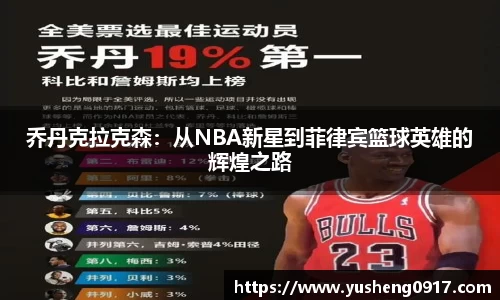 乔丹克拉克森：从NBA新星到菲律宾篮球英雄的辉煌之路